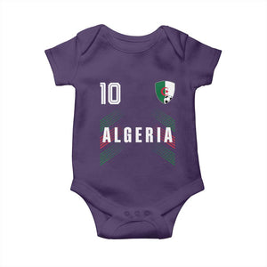 Algeria Soccer Sports Graphic Number 10 Jersey Style Baby Onesie Proud Algerian Football Fans Game Day Maghreb Pride