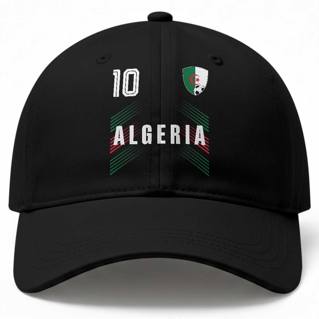Algeria Soccer Sports Graphic Number 10 Jersey Style Baseball Cap Proud Algerian Football Fans Game Day Maghreb Pride