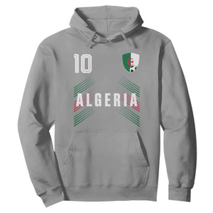 Algeria Soccer Sports Graphic Number 10 Jersey Style Hoodie Proud Algerian Football Fans Game Day Maghreb Pride