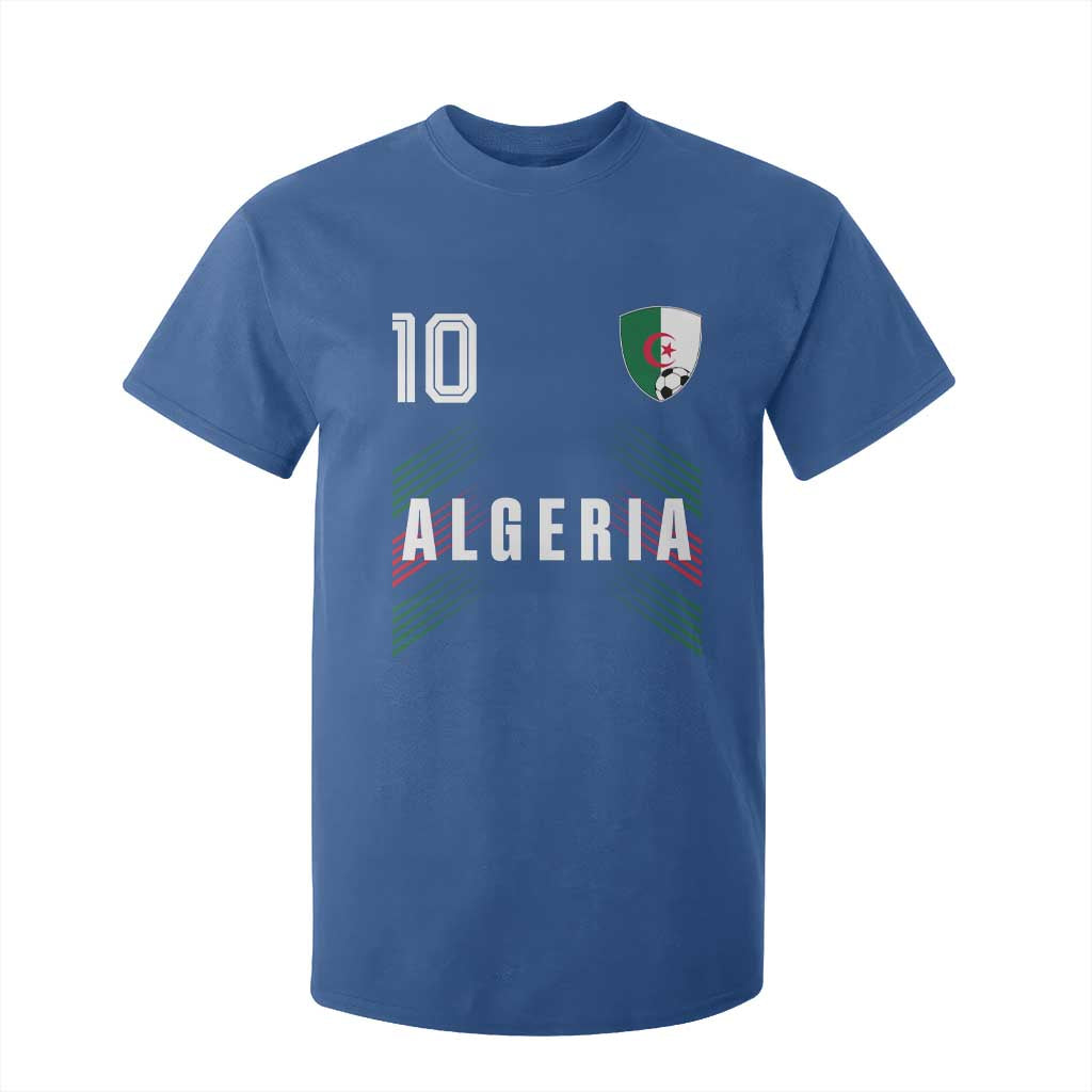 Algeria Soccer Sports Graphic Number 10 Jersey Style T Shirt For Kid Proud Algerian Football Fans Game Day Maghreb Pride