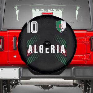 Algeria Soccer Sports Graphic Number 10 Jersey Style Spare Tire Cover Proud Algerian Football Fans Game Day Maghreb Pride