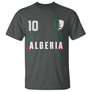 Algeria Soccer Sports Graphic Number 10 Jersey Style T Shirt Proud Algerian Football Fans Game Day Maghreb Pride
