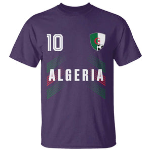 Algeria Soccer Sports Graphic Number 10 Jersey Style T Shirt Proud Algerian Football Fans Game Day Maghreb Pride