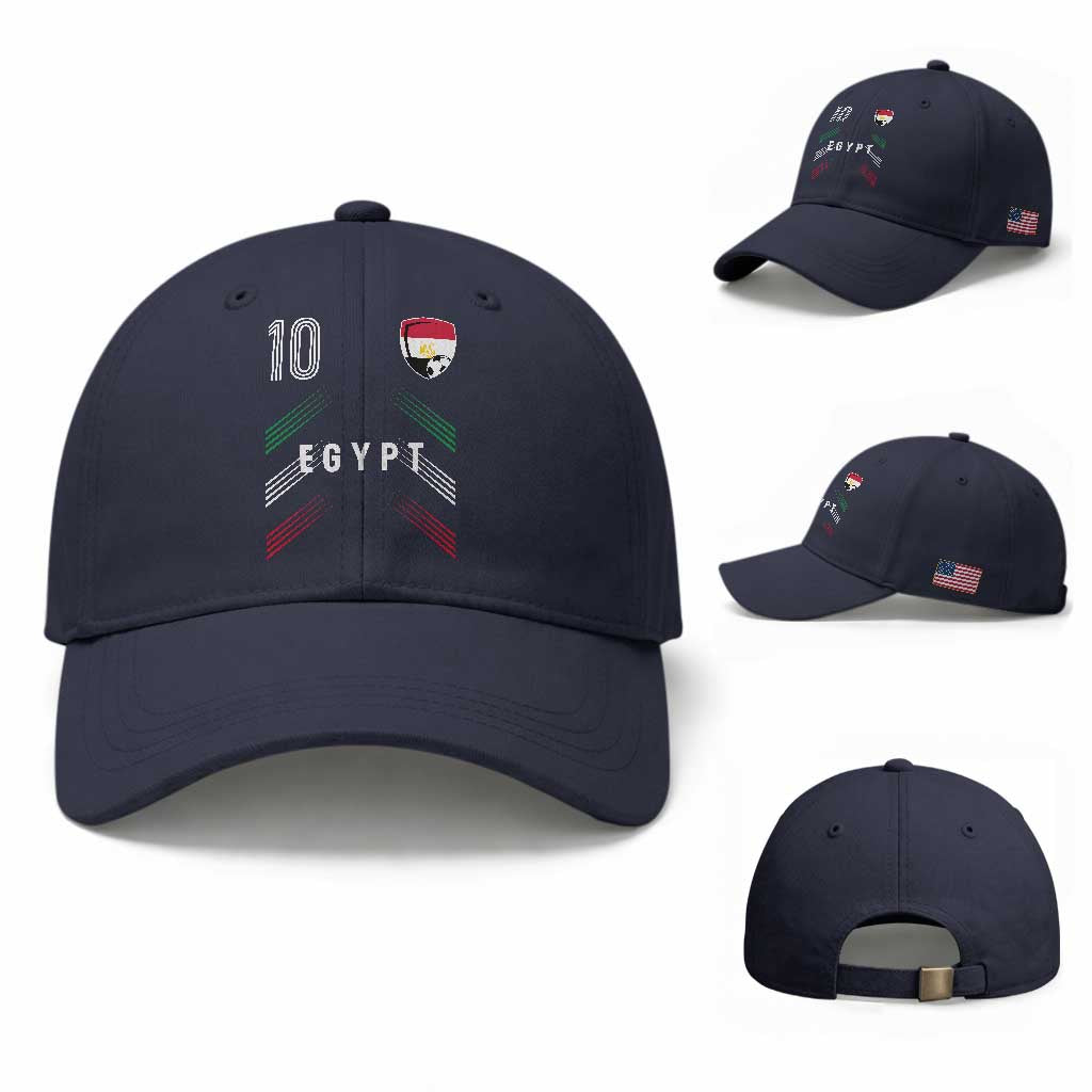 Egypt Soccer Sports Graphic Number 10 Jersey Style Baseball Cap Proud Egyptian Football Fans Game Day Pride