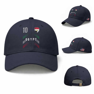 Egypt Soccer Sports Graphic Number 10 Jersey Style Baseball Cap Proud Egyptian Football Fans Game Day Pride