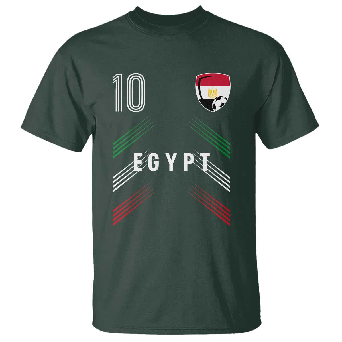 Egypt Soccer Sports Graphic Number 10 Jersey Style T Shirt Proud Egyptian Football Fans Game Day Pride