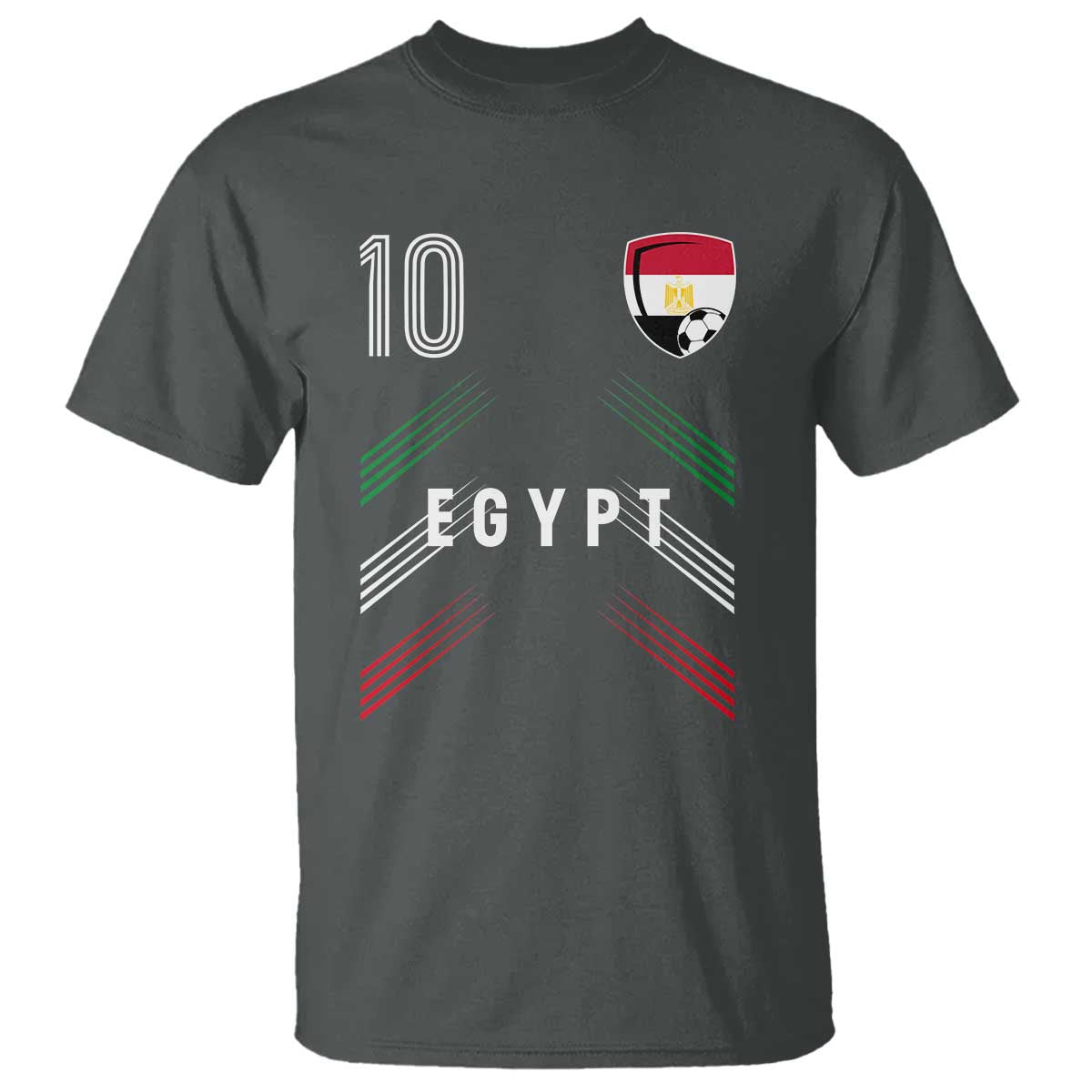 Egypt Soccer Sports Graphic Number 10 Jersey Style T Shirt Proud Egyptian Football Fans Game Day Pride