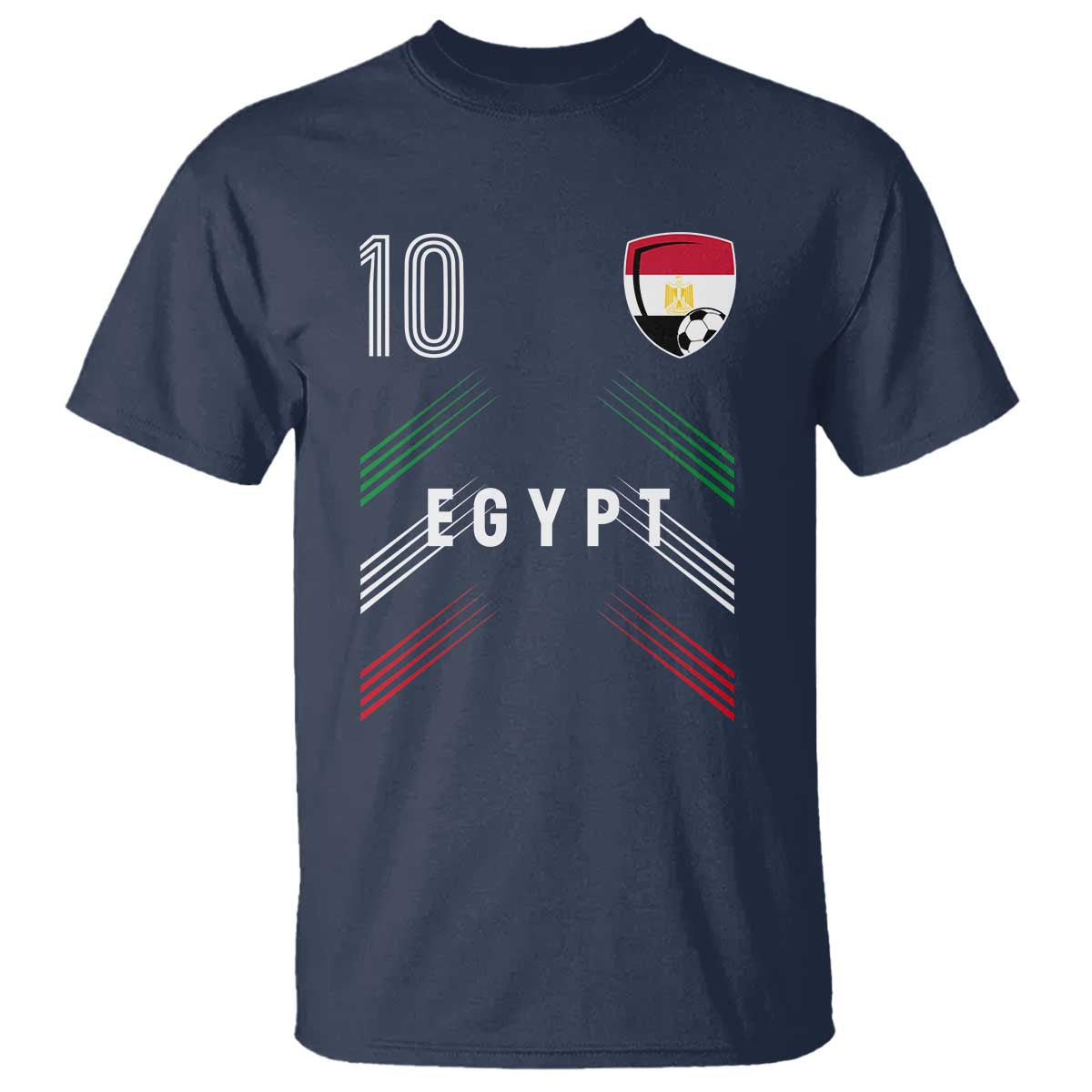 Egypt Soccer Sports Graphic Number 10 Jersey Style T Shirt Proud Egyptian Football Fans Game Day Pride