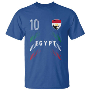 Egypt Soccer Sports Graphic Number 10 Jersey Style T Shirt Proud Egyptian Football Fans Game Day Pride