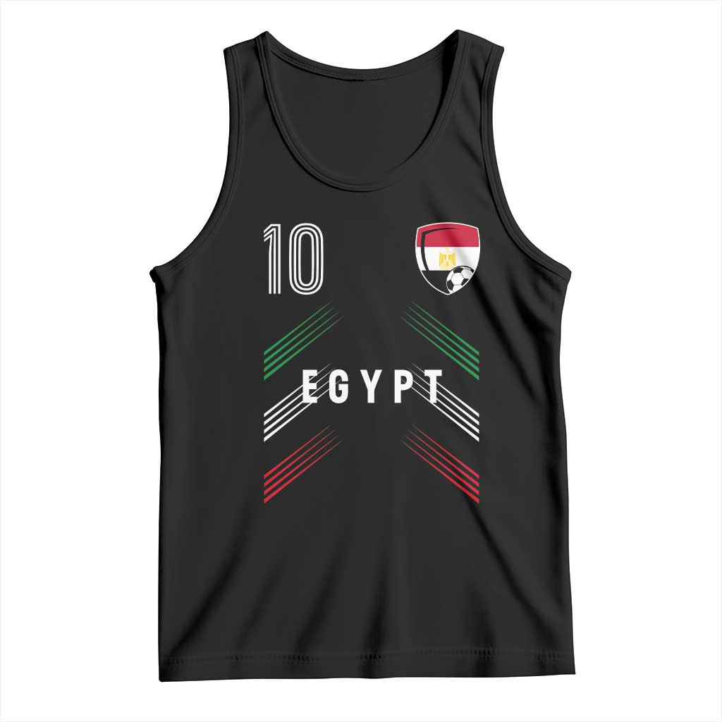 Egypt Soccer Sports Graphic Number 10 Jersey Style Tank Top Proud Egyptian Football Fans Game Day Pride TS02 Black Print Your Wear