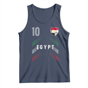 Egypt Soccer Sports Graphic Number 10 Jersey Style Tank Top Proud Egyptian Football Fans Game Day Pride