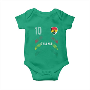 Ghana Soccer Sports Graphic Number 10 Jersey Style Baby Onesie Proud Ghanaian Football Fans Game Day Pride