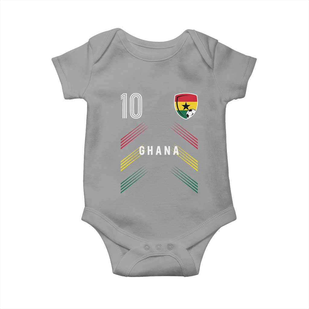 Ghana Soccer Sports Graphic Number 10 Jersey Style Baby Onesie Proud Ghanaian Football Fans Game Day Pride