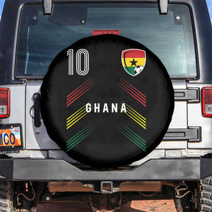 Ghana Soccer Sports Graphic Number 10 Jersey Style Spare Tire Cover Proud Ghanaian Football Fans Game Day Pride