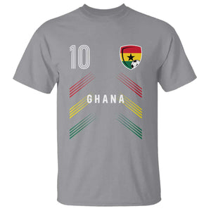 Ghana Soccer Sports Graphic Number 10 Jersey Style T Shirt Proud Ghanaian Football Fans Game Day Pride