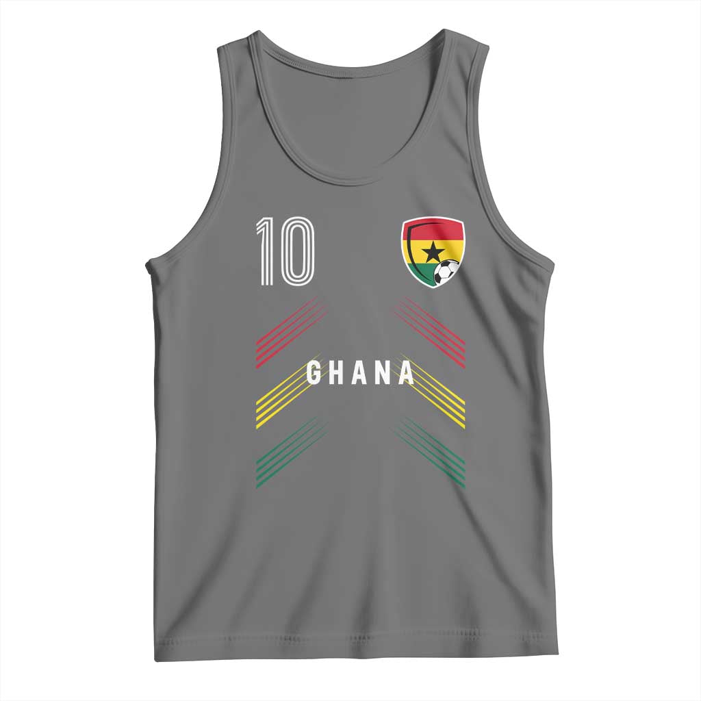 Ghana Soccer Sports Graphic Number 10 Jersey Style Tank Top Proud Ghanaian Football Fans Game Day Pride