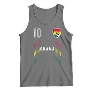 Ghana Soccer Sports Graphic Number 10 Jersey Style Tank Top Proud Ghanaian Football Fans Game Day Pride