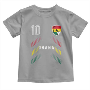 Ghana Soccer Sports Graphic Number 10 Jersey Style Toddler T Shirt Proud Ghanaian Football Fans Game Day Pride