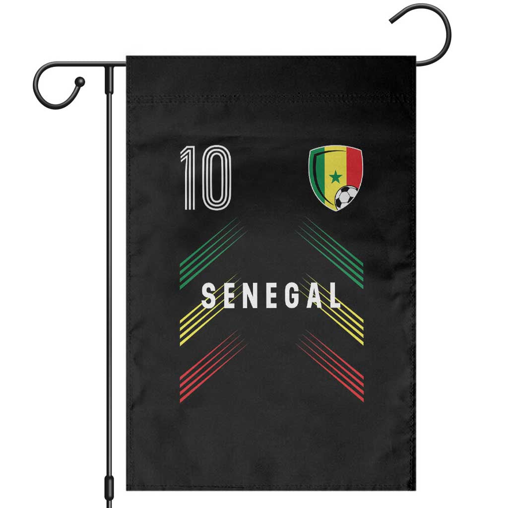 Senegal Soccer Sports Graphic Number 10 Jersey Style Garden Flag Proud Senegalese Football Fans Game Day Pride TS02 Black Print Your Wear