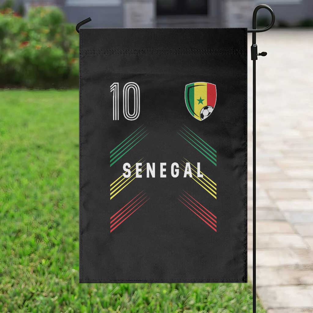 Senegal Soccer Sports Graphic Number 10 Jersey Style Garden Flag Proud Senegalese Football Fans Game Day Pride