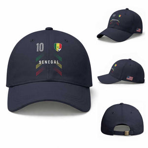 Senegal Soccer Sports Graphic Number 10 Jersey Style Baseball Cap Proud Senegalese Football Fans Game Day Pride