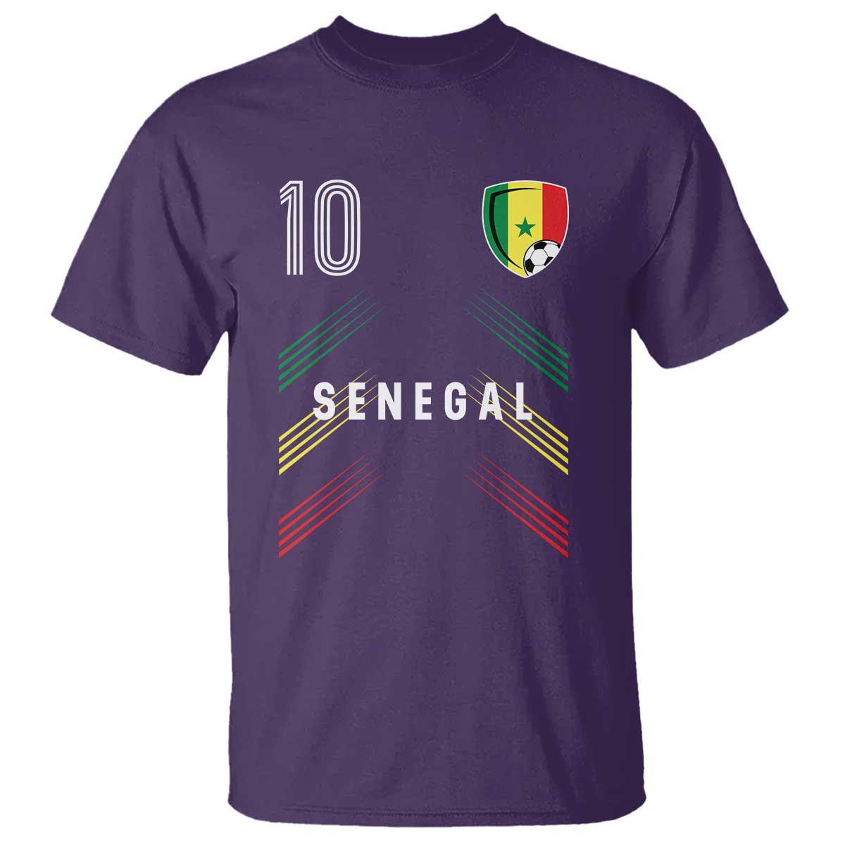 Senegal Soccer Sports Graphic Number 10 Jersey Style T Shirt Proud Senegalese Football Fans Game Day Pride
