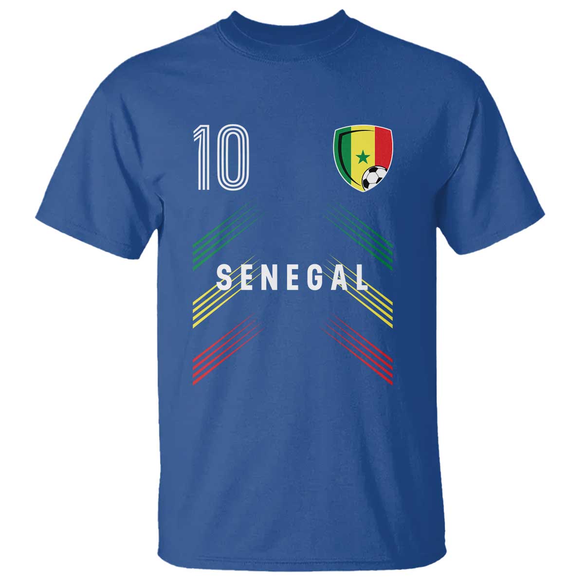 Senegal Soccer Sports Graphic Number 10 Jersey Style T Shirt Proud Senegalese Football Fans Game Day Pride