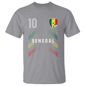 Senegal Soccer Sports Graphic Number 10 Jersey Style T Shirt Proud Senegalese Football Fans Game Day Pride