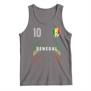 Senegal Soccer Sports Graphic Number 10 Jersey Style Tank Top Proud Senegalese Football Fans Game Day Pride