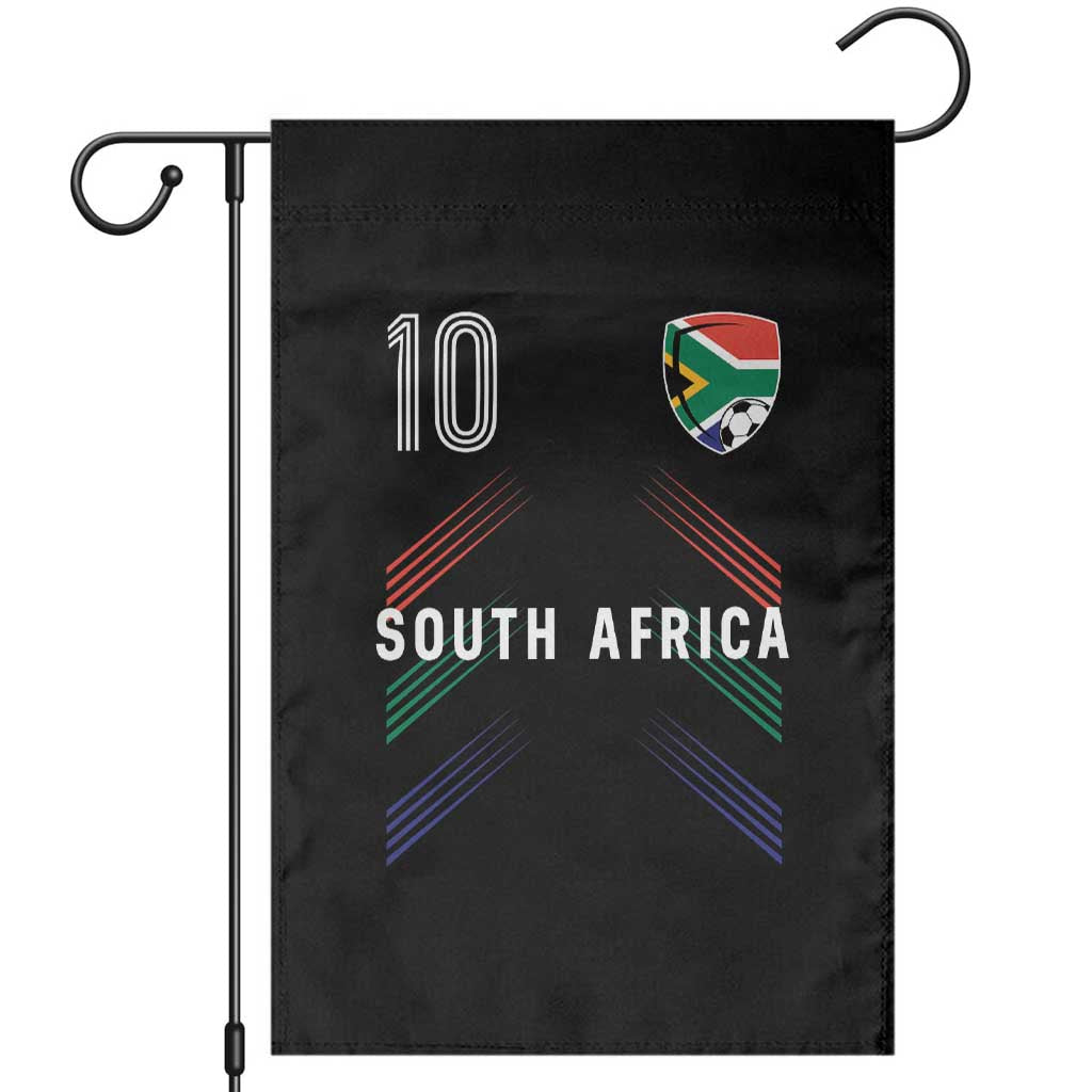 South Africa Soccer Sports Graphic Number 10 Jersey Style Garden Flag Proud South African Football Fans Game Day Pride