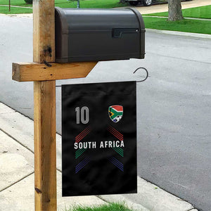 South Africa Soccer Sports Graphic Number 10 Jersey Style Garden Flag Proud South African Football Fans Game Day Pride