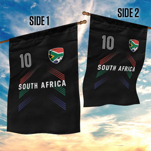 South Africa Soccer Sports Graphic Number 10 Jersey Style Garden Flag Proud South African Football Fans Game Day Pride