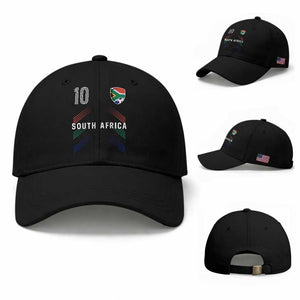 South Africa Soccer Sports Graphic Number 10 Jersey Style Baseball Cap Proud South African Football Fans Game Day Pride
