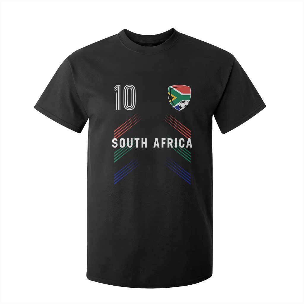 South Africa Soccer Sports Graphic Number 10 Jersey Style T Shirt For Kid Proud South African Football Fans Game Day Pride