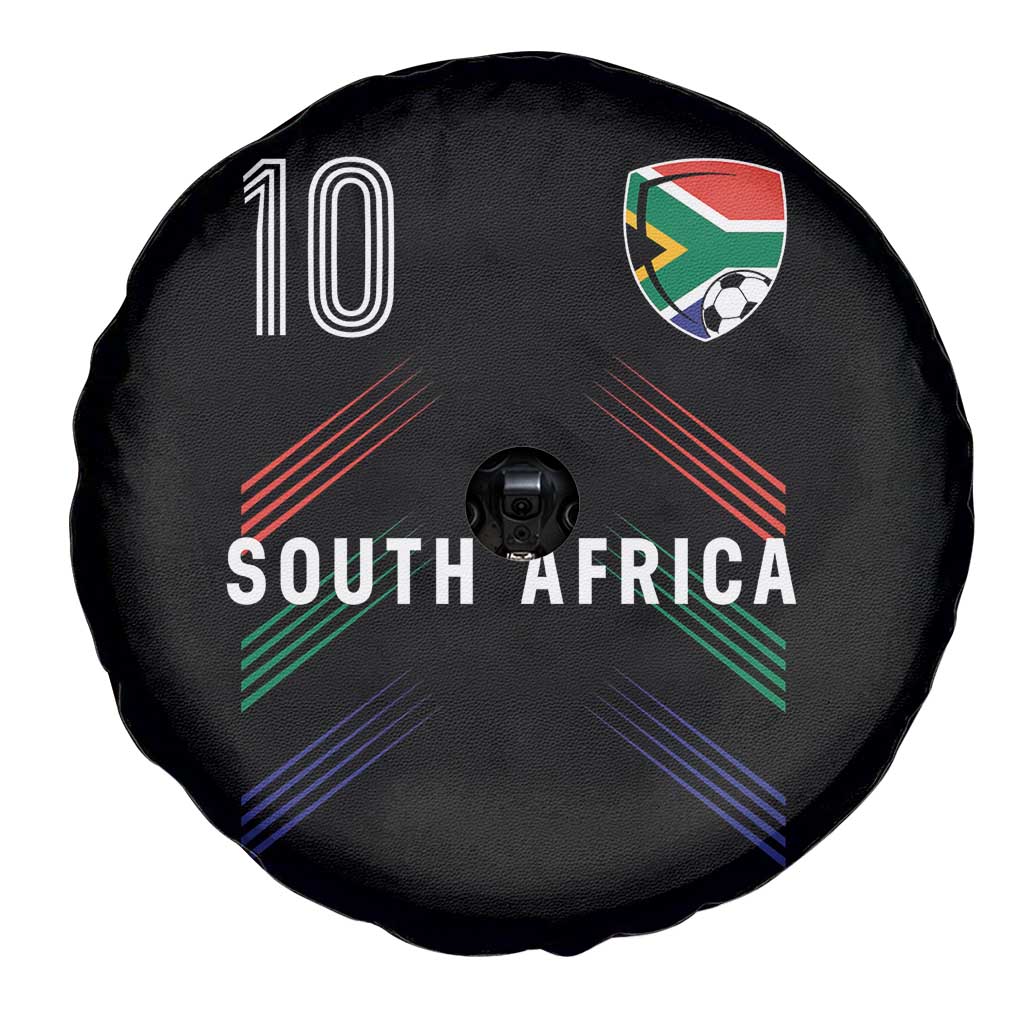 South Africa Soccer Sports Graphic Number 10 Jersey Style Spare Tire Cover Proud South African Football Fans Game Day Pride