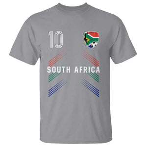 South Africa Soccer Sports Graphic Number 10 Jersey Style T Shirt Proud South African Football Fans Game Day Pride
