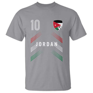Jordan Soccer Sports Graphic Number 10 Jersey Style T Shirt Proud Jordanian Football Fans Game Day Pride