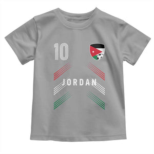 Jordan Soccer Sports Graphic Number 10 Jersey Style Toddler T Shirt Proud Jordanian Football Fans Game Day Pride