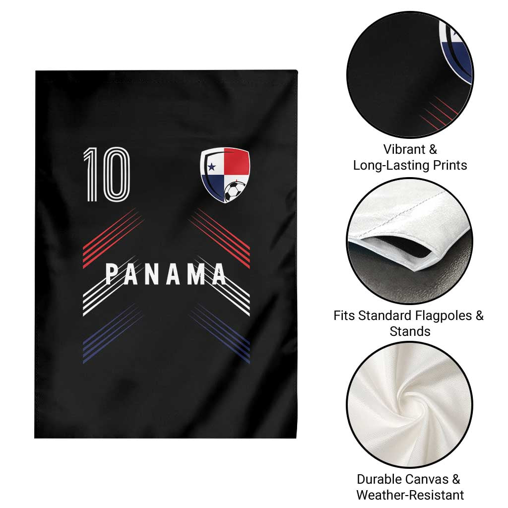 Panama Soccer Sports Graphic Number 10 Jersey Style Garden Flag Proud Panamanian Football Fans Game Day Pride
