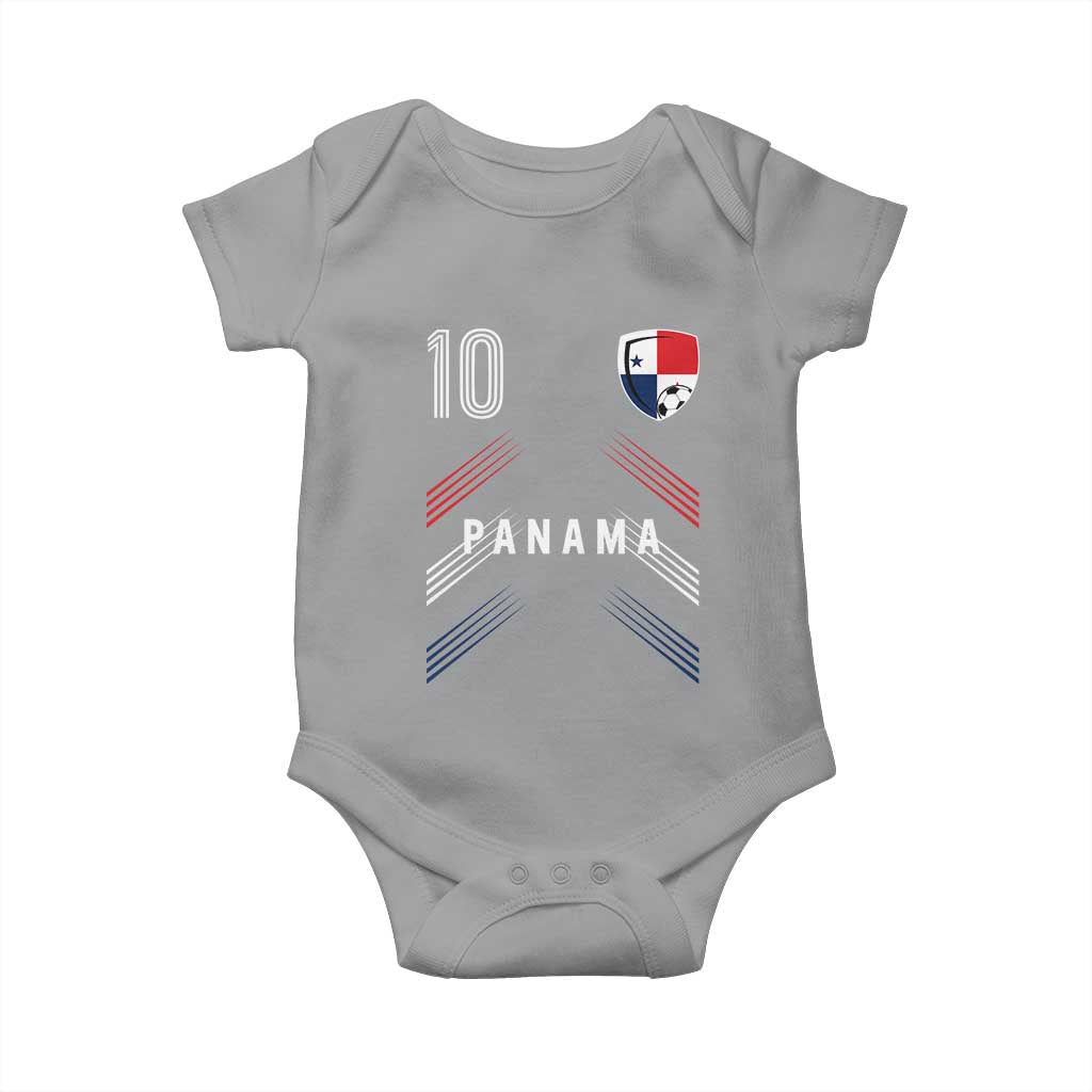 Panama Soccer Sports Graphic Number 10 Jersey Style Baby Onesie Proud Panamanian Football Fans Game Day Pride
