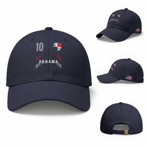 Panama Soccer Sports Graphic Number 10 Jersey Style Baseball Cap Proud Panamanian Football Fans Game Day Pride