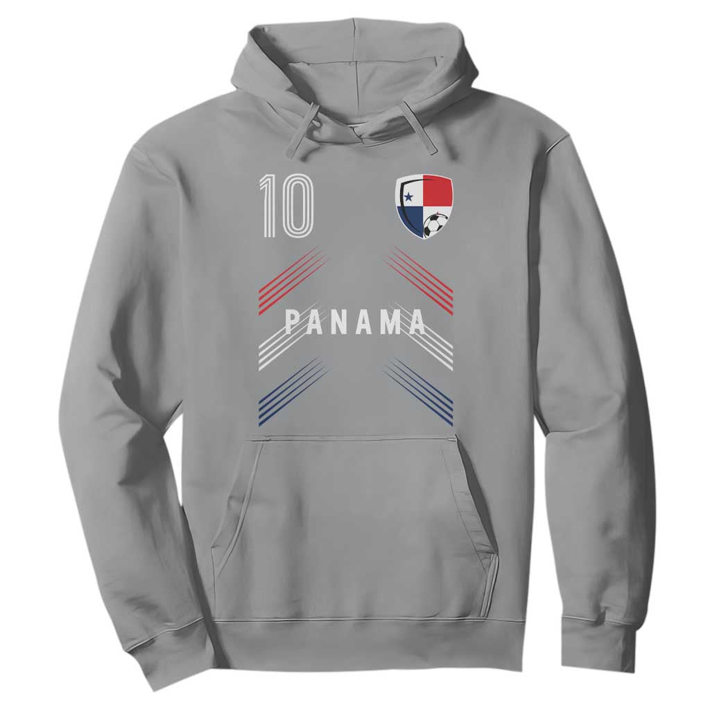 Panama Soccer Sports Graphic Number 10 Jersey Style Hoodie Proud Panamanian Football Fans Game Day Pride