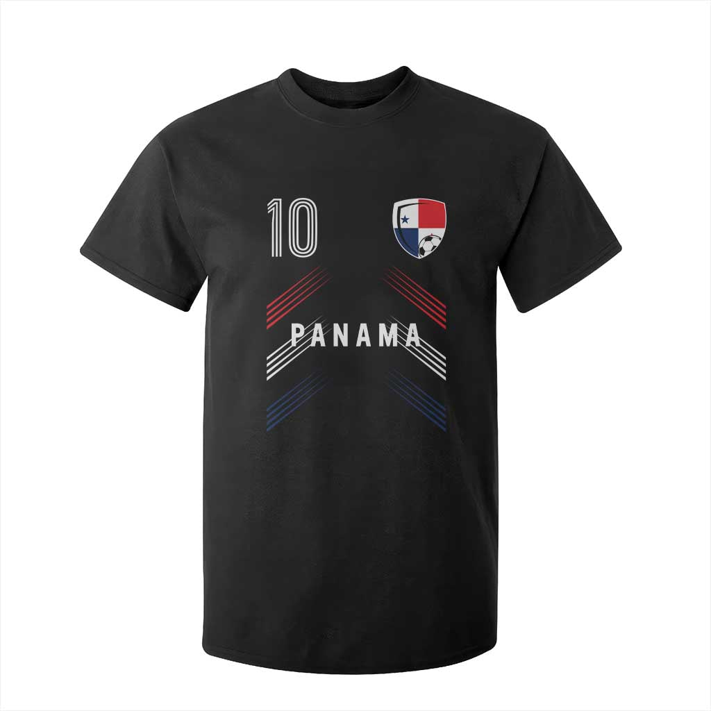 Panama Soccer Sports Graphic Number 10 Jersey Style T Shirt For Kid Proud Panamanian Football Fans Game Day Pride