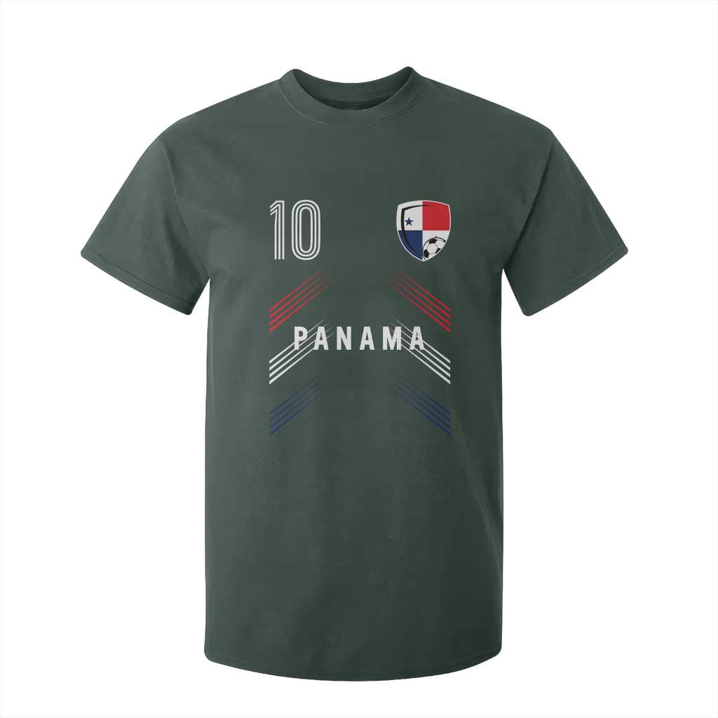 Panama Soccer Sports Graphic Number 10 Jersey Style T Shirt For Kid Proud Panamanian Football Fans Game Day Pride