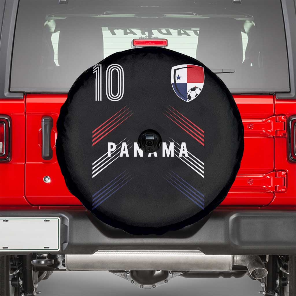 Panama Soccer Sports Graphic Number 10 Jersey Style Spare Tire Cover Proud Panamanian Football Fans Game Day Pride