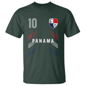 Panama Soccer Sports Graphic Number 10 Jersey Style T Shirt Proud Panamanian Football Fans Game Day Pride
