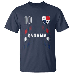 Panama Soccer Sports Graphic Number 10 Jersey Style T Shirt Proud Panamanian Football Fans Game Day Pride