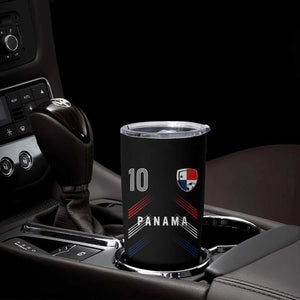 Panama Soccer Sports Graphic Number 10 Jersey Style Tumbler Cup Proud Panamanian Football Fans Game Day Pride