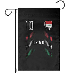Iraq Soccer Sports Graphic Number 10 Jersey Style Garden Flag Proud Iraqi Football Fans Game Day Pride