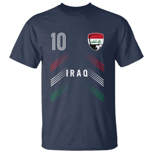 Iraq Soccer Sports Graphic Number 10 Jersey Style T Shirt Proud Iraqi Football Fans Game Day Pride